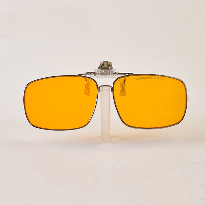 Laser Goggles Myopia Dedicated 190nm~490nm UV Blue Laser Protective Lens Clip VLT 50%